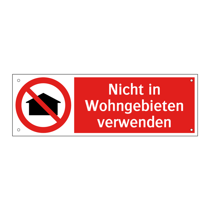 Nicht in Wohngebieten verwenden