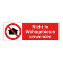 Nicht in Wohngebieten verwenden