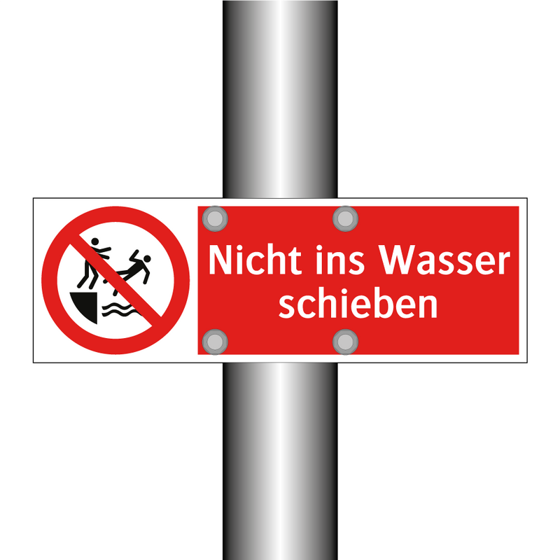 Nicht ins Wasser schieben