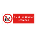 Nicht ins Wasser schieben