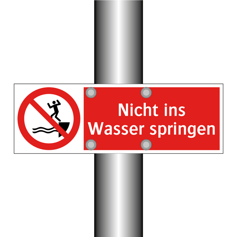 Nicht ins Wasser springen