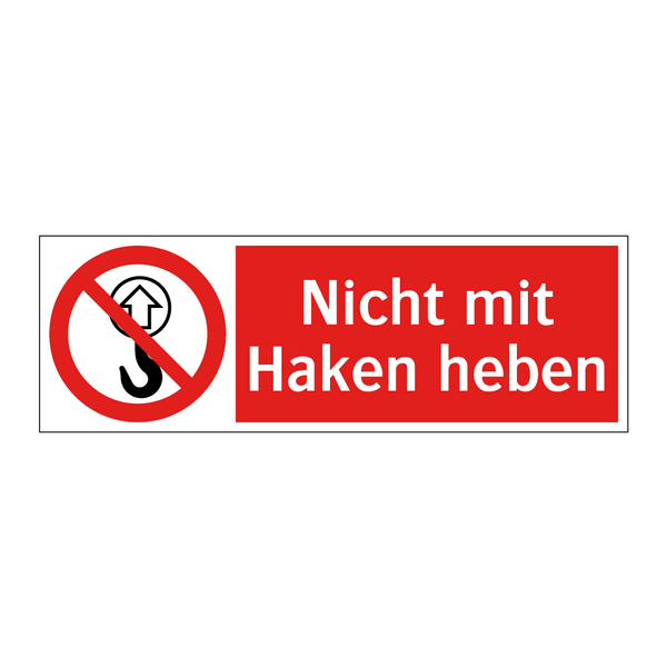 Nicht mit Haken heben
