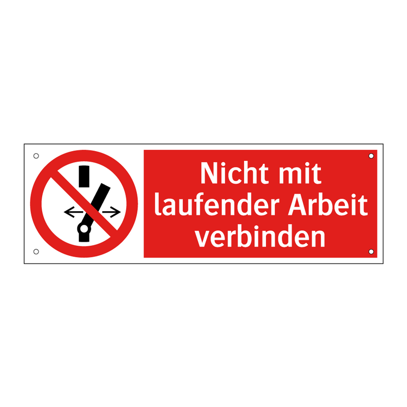 Nicht mit laufender Arbeit verbinden