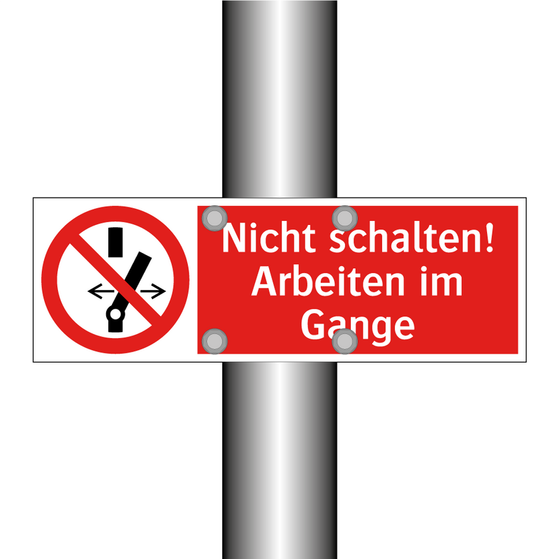 Nicht schalten! Arbeiten im Gange