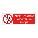 Nicht schalten! Arbeiten im Gange