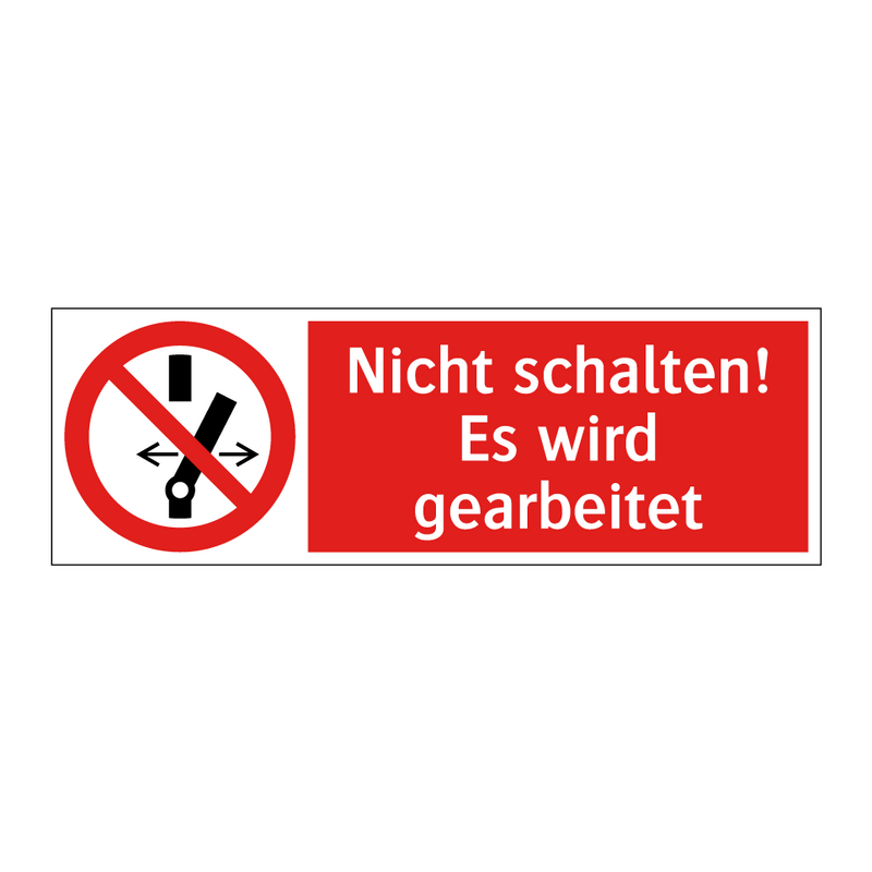 Nicht schalten! Es wird gearbeitet