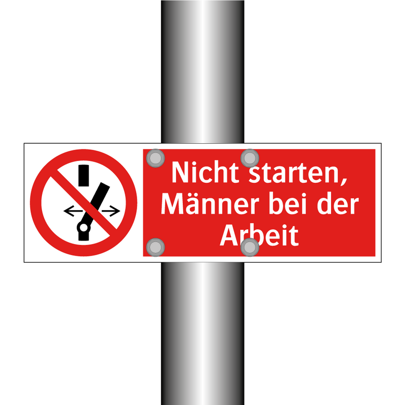 Nicht starten, Männer bei der Arbeit