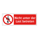 Nicht unter der Last betreten