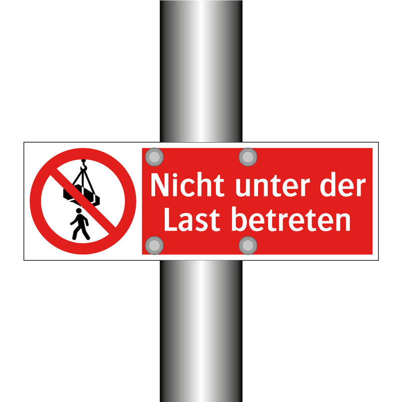 Nicht unter der Last betreten