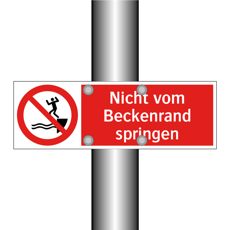 Nicht vom Beckenrand springen