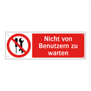 Nicht von Benutzern zu warten