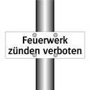 Feuerwerk zünden verboten