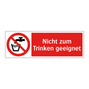 Nicht zum Trinken geeignet