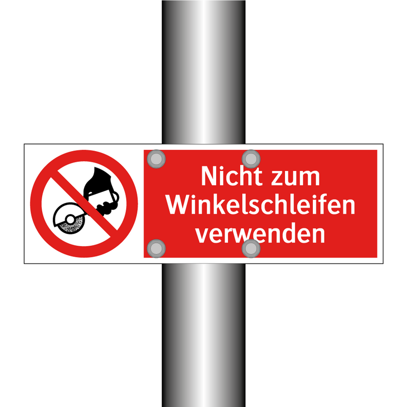 Nicht zum Winkelschleifen verwenden