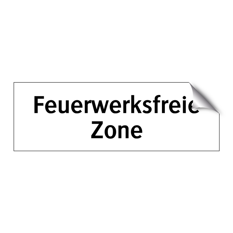 Feuerwerksfreie Zone