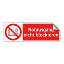 Notausgang nicht blockieren