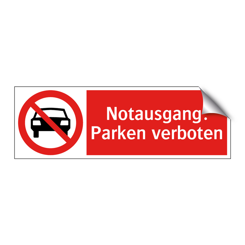 Notausgang: Parken verboten