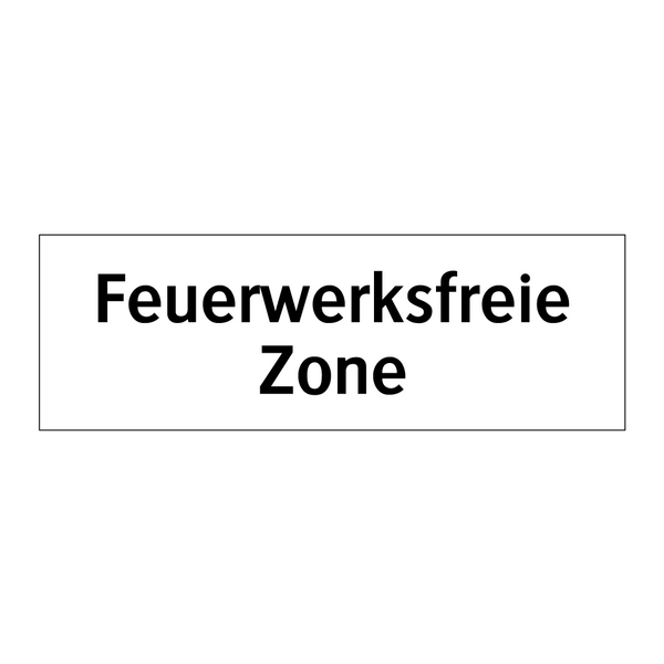 Feuerwerksfreie Zone