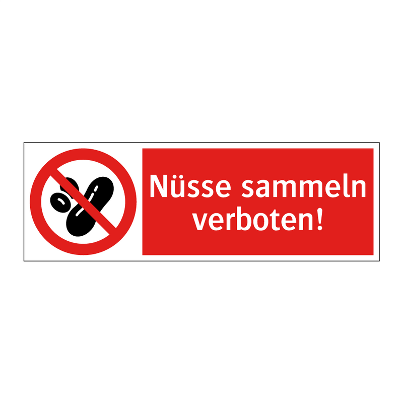 Nüsse sammeln verboten!