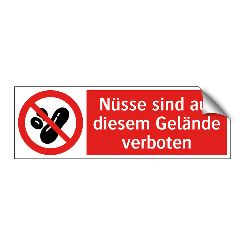 Nüsse sind auf diesem Gelände verboten