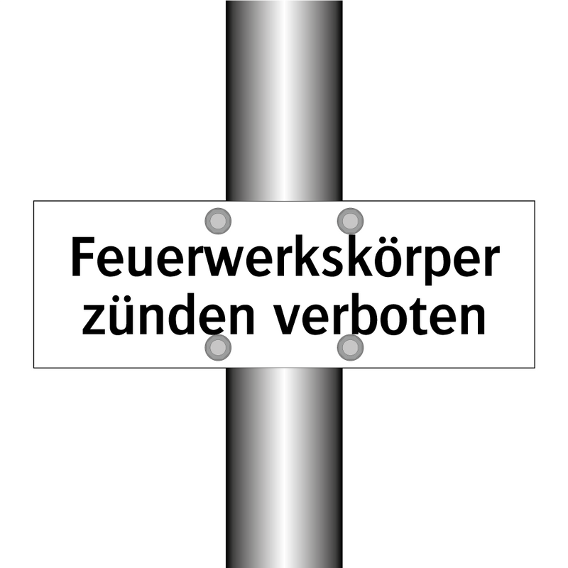 Feuerwerkskörper zünden verboten