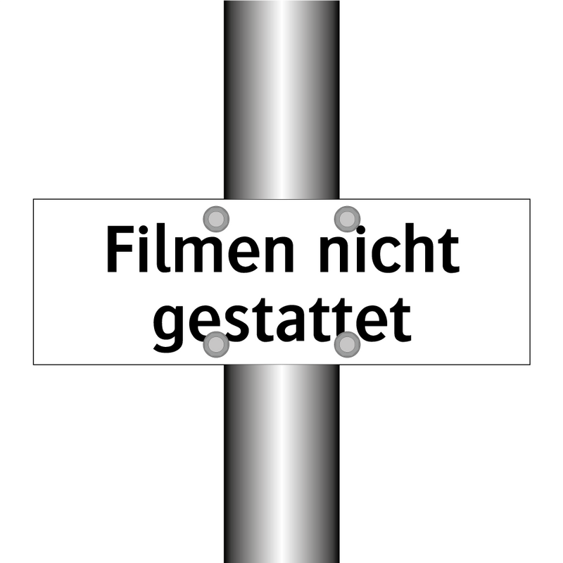Filmen nicht gestattet