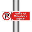Parken von Motorrädern verboten