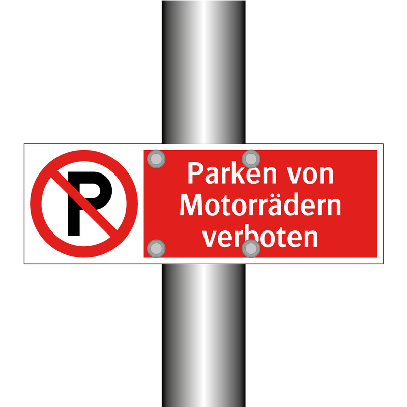 Parken von Motorrädern verboten
