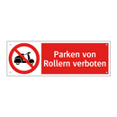 Parken von Rollern verboten