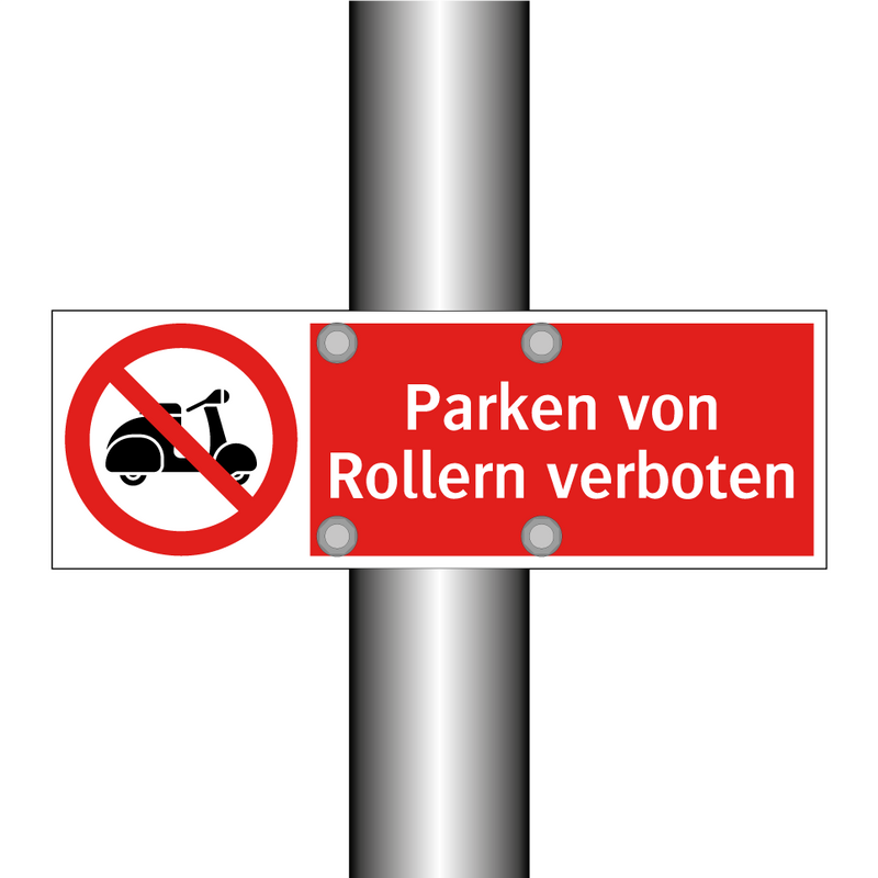 Parken von Rollern verboten