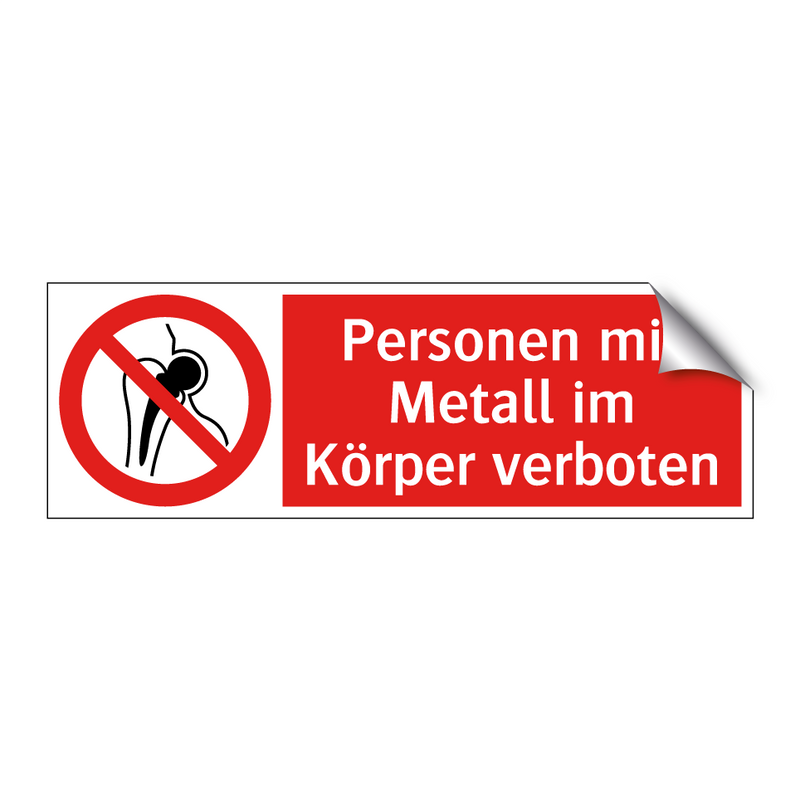 Personen mit Metall im Körper verboten