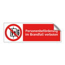 Personenbeförderung im Brandfall verboten