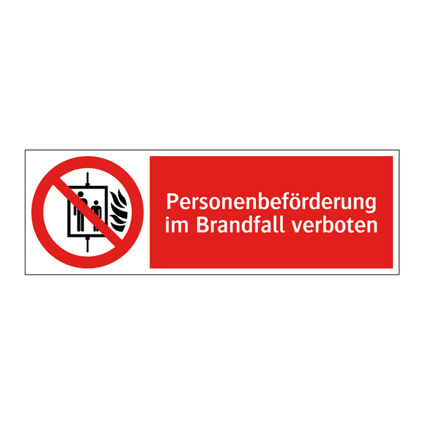 Personenbeförderung im Brandfall verboten