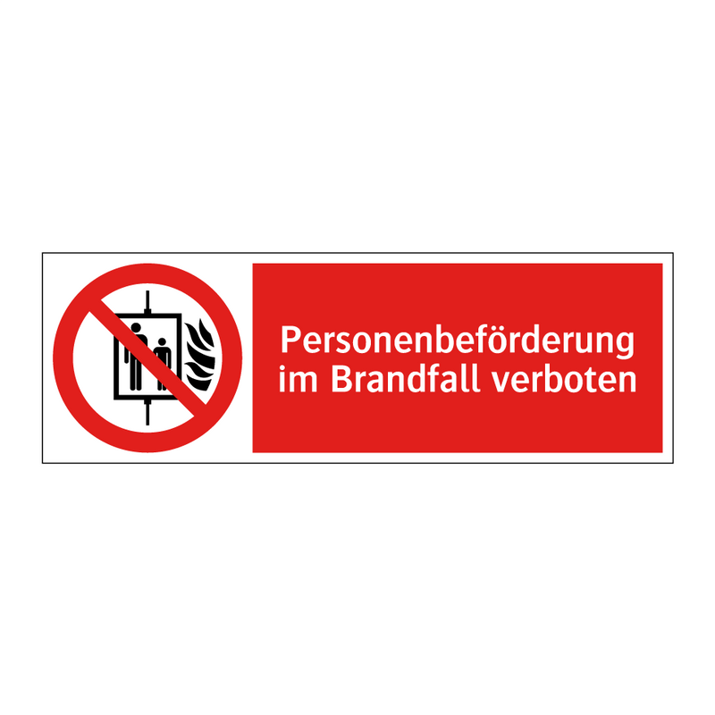 Personenbeförderung im Brandfall verboten