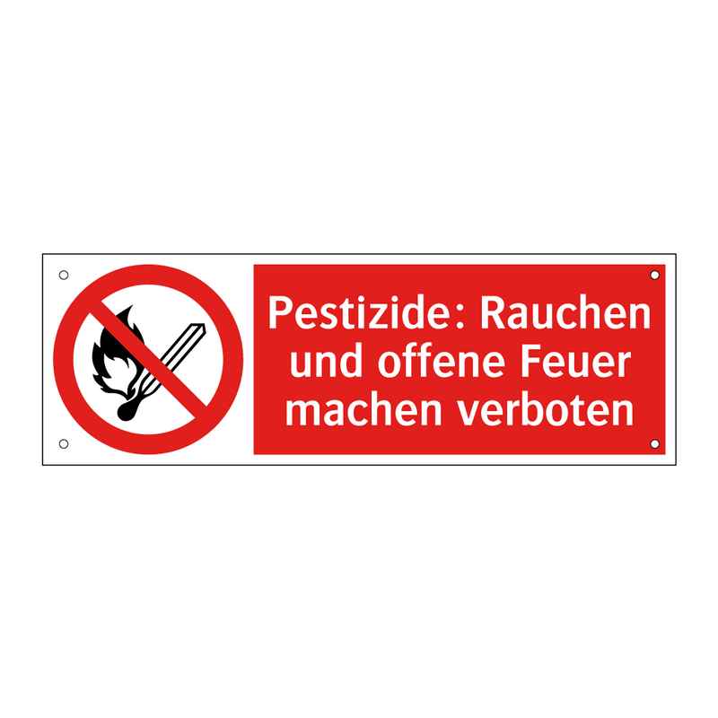 Pestizide: Rauchen und offene Feuer machen verboten