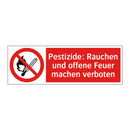 Pestizide: Rauchen und offene Feuer machen verboten