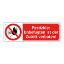 Pestizide: Unbefugten ist der Zutritt verboten!