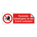 Pestizide: Unbefugten ist der Zutritt verboten!
