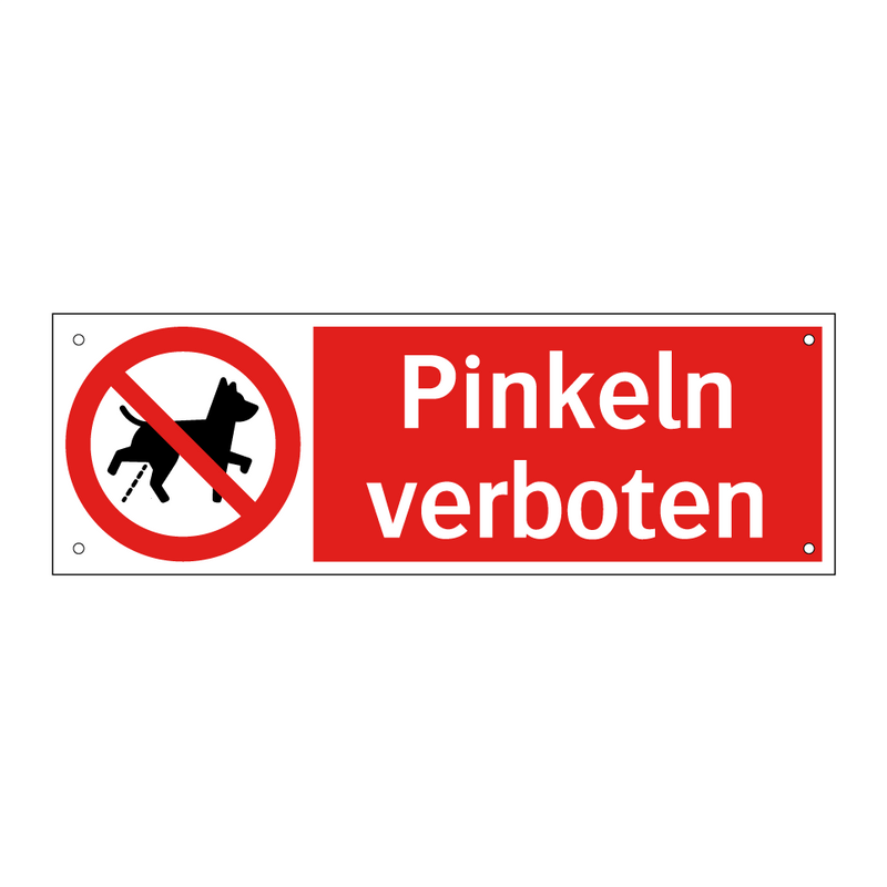 Pinkeln verboten