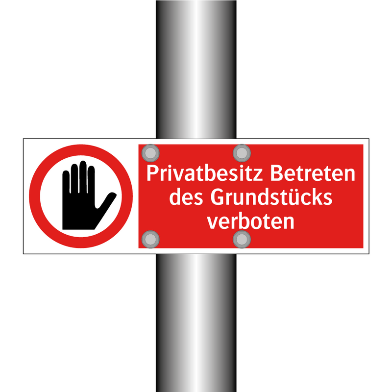Privatbesitz Betreten des Grundstücks verboten