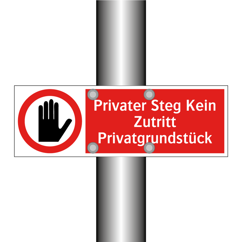 Privater Steg Kein Zutritt Privatgrundstück
