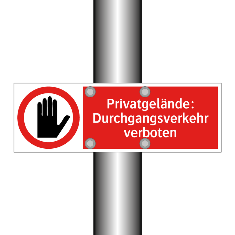 Privatgelände: Durchgangsverkehr verboten