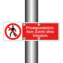 Privatgrundstück: Kein Zutritt ohne Erlaubnis