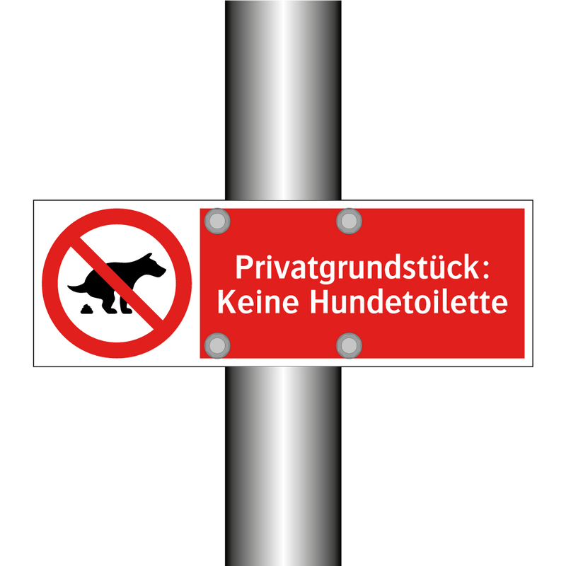 Privatgrundstück: Keine Hundetoilette
