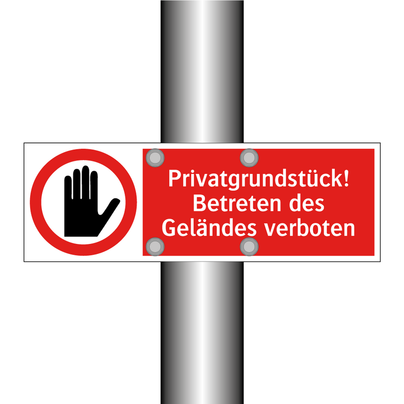 Privatgrundstück! Betreten des Geländes verboten