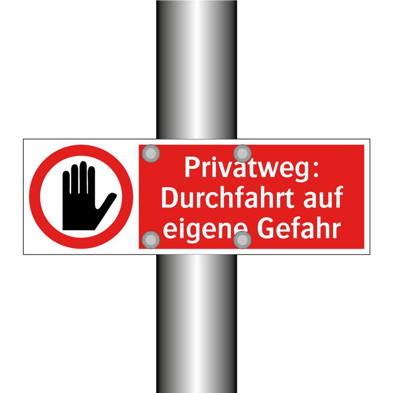 Privatweg: Durchfahrt auf eigene Gefahr