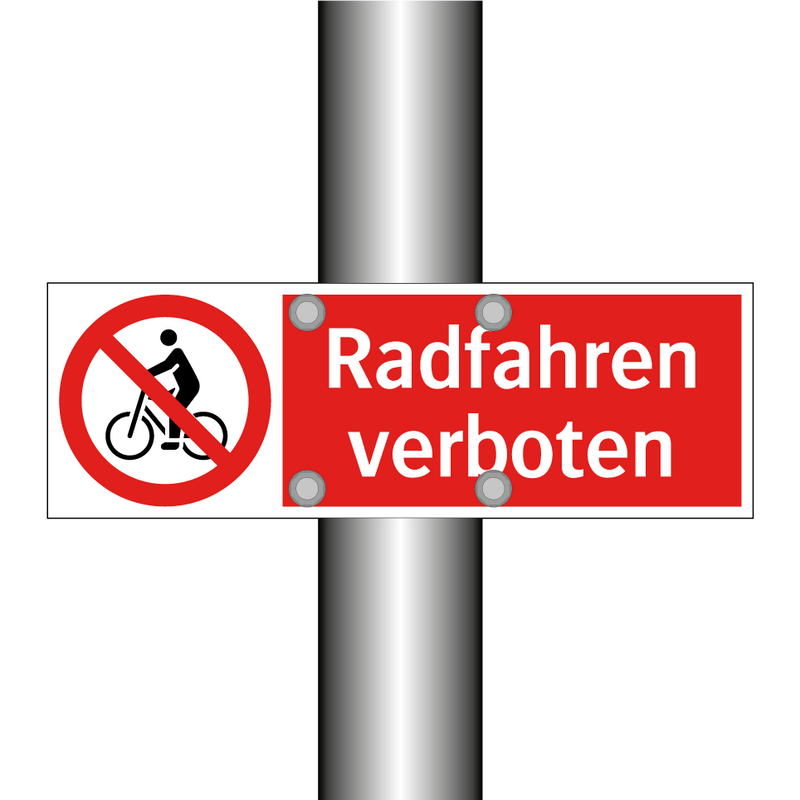 Radfahren verboten