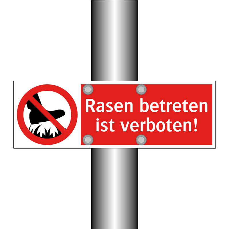 Rasen betreten ist verboten!