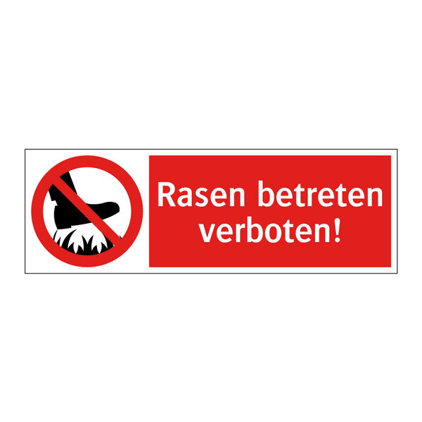 Rasen betreten verboten!