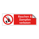 Rauchen & Dampfen verboten